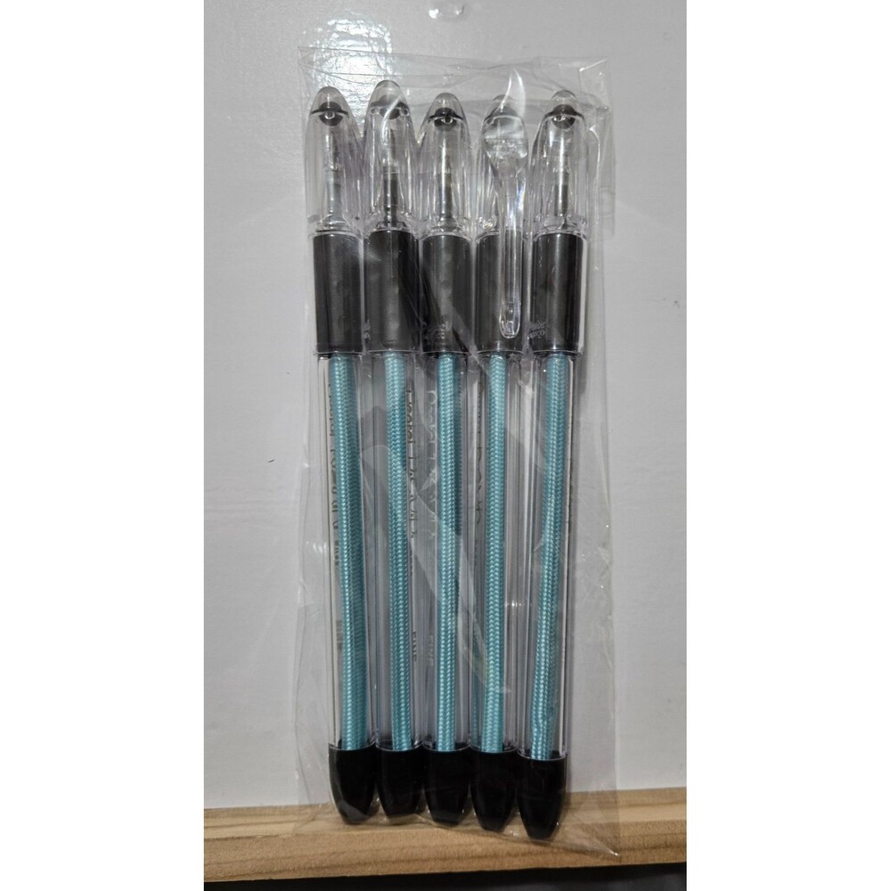Decorated Pentel RSVP Ballpoint Pen Fine Line 0.7mm Black Ink GID Blue